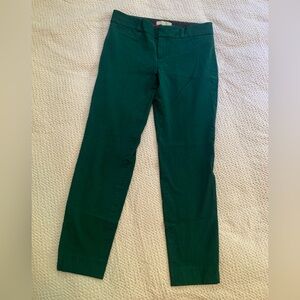 Banana Republic Sloan Fit pants, size 4 in hunter green
